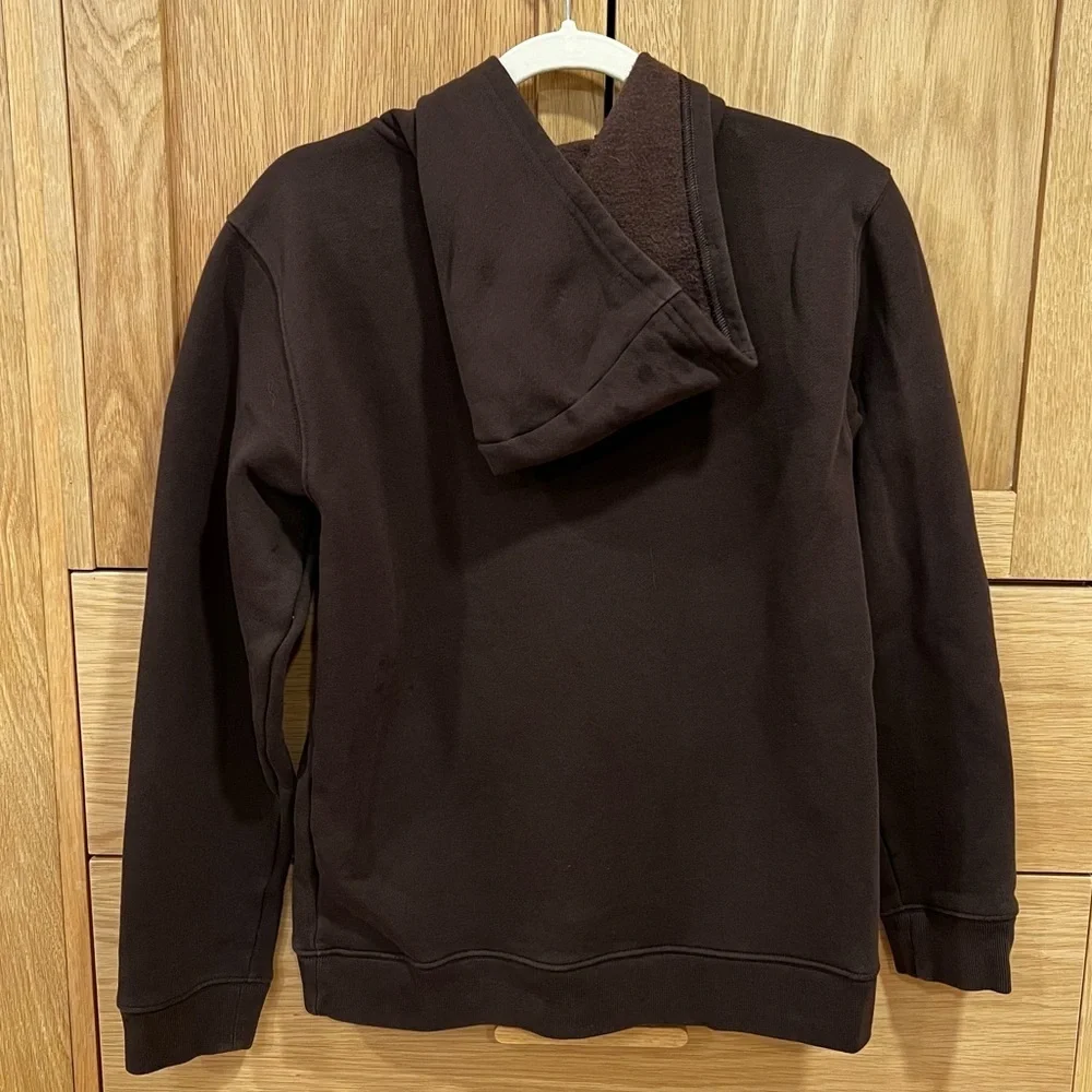 Carhartt Camo Logo Hooded Sweatshirt Brown Size Large 14/16 Outdoor